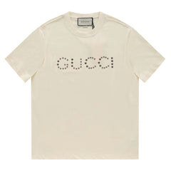Orange embossed T-shirt