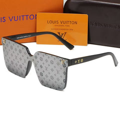 Unisex Cool Monogram One Piece Sunglasses