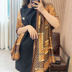 Lightweight silk shawl