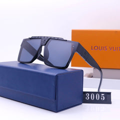 Unisex Monogram Metal One-Piece Sunglasses