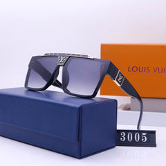 Unisex Monogram Metal One-Piece Sunglasses