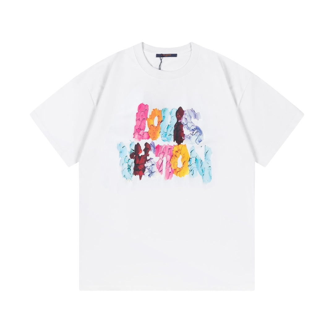 Watercolor print T-shirt