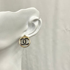 Simple enamel earrings