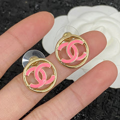 Simple enamel earrings
