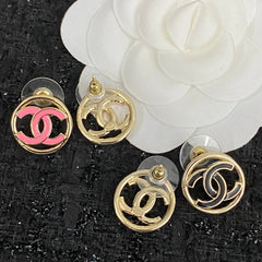 Simple enamel earrings
