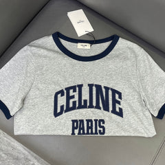 Colorblock patch simple T-shirt