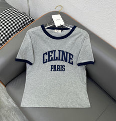 Colorblock patch simple T-shirt