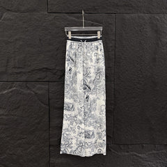 Animal Jungle Print Acetate Pants