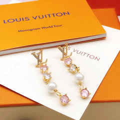 Tassel rhinestone earrings