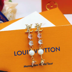 Tassel rhinestone earrings