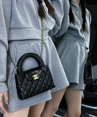 23K diamond cowhide mini bag