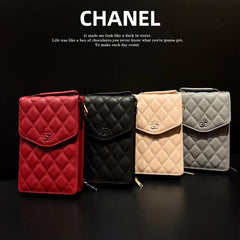 diamond leather mobile phone bag