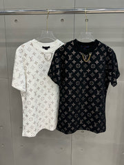 Sequined chain short sleeves