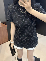 Sequined chain short sleeves