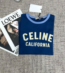 Contrast Collar Flocked Print T-Shirt