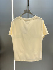 Cute butterfly print T-shirt