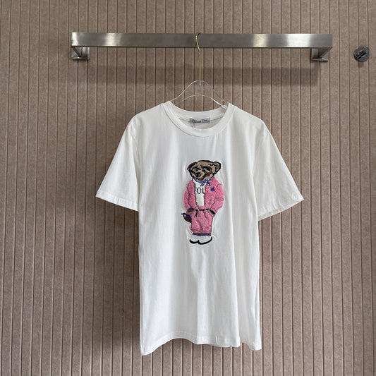 Bear embroidered T-shirt