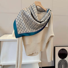 Classic silk printed shawl