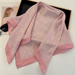 Classic Silk Printed Pink Shawl