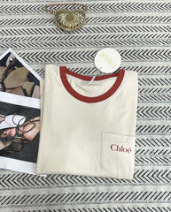 Colorblock Collar Pocket T-Shirt