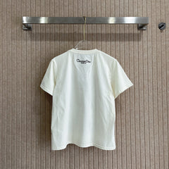 Butterfly embroidered T-shirt