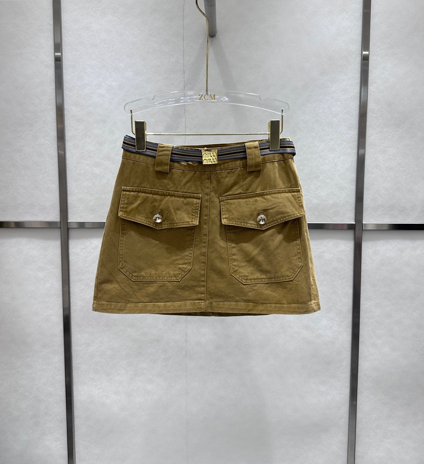 Vintage denim skirt (belt included)