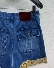 Old flower patchwork shorts