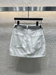 Vintage washed distressed shorts