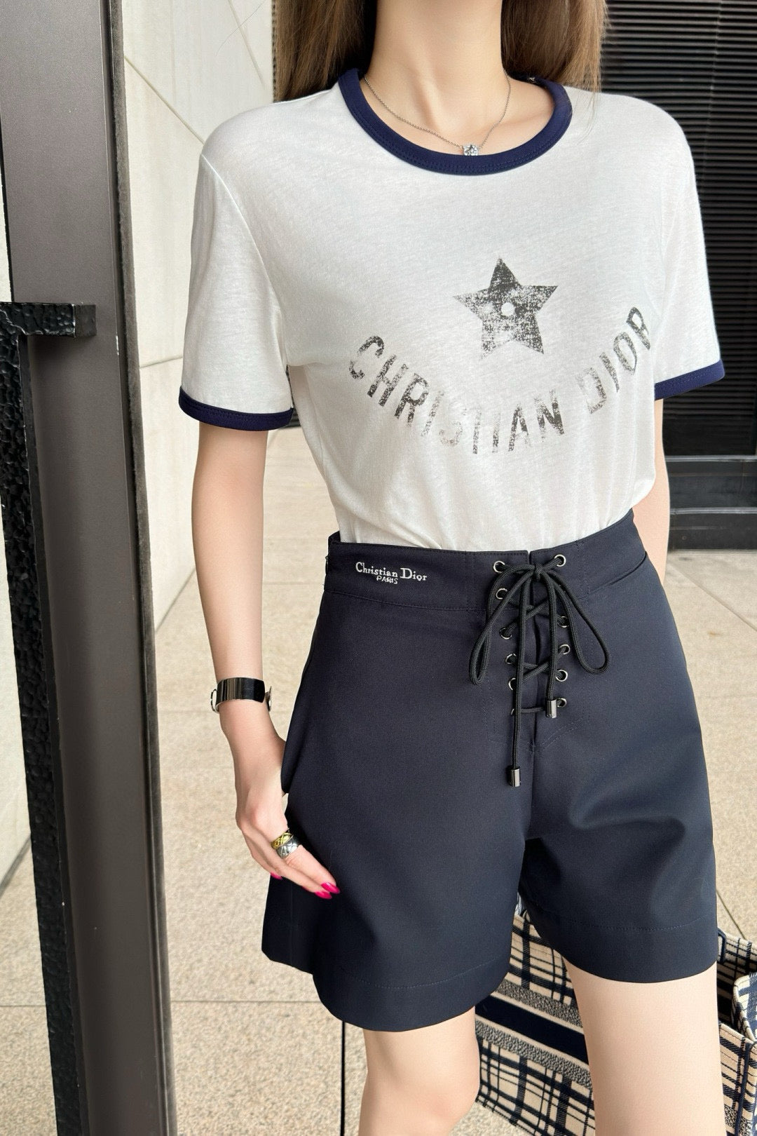 2 Colors Drawstring Letter Shorts