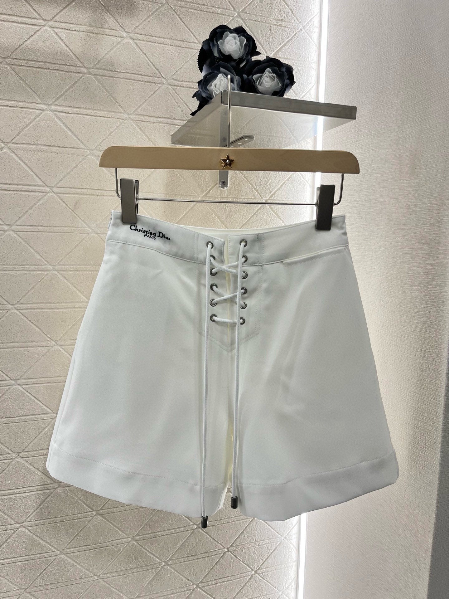 2 Colors Drawstring Letter Shorts