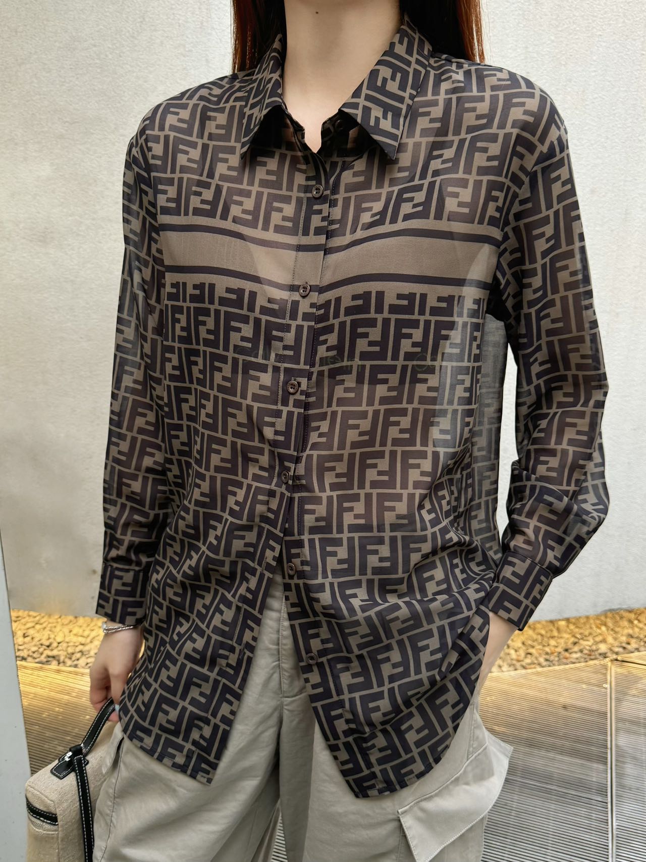 Vintage Printed Light Shirt