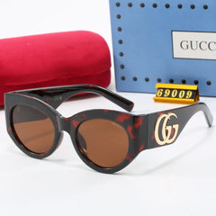 Retro round frame sunglasses
