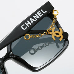 Stylish simple square frame sunglasses